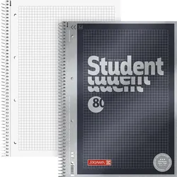 BRUNNEN Collegeblock Student Premium DIN A5 kariert