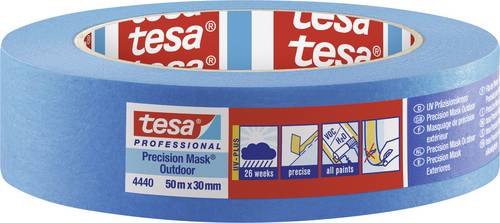 Tesa PRECISION OUTDOOR 04440-00002-00 Kreppband tesa Professional Blau (L x B) 50m x 30mm 1St.