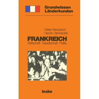 Frankreich, Taschenbuch von Dieter Menyesch, VS Verlag für Sozialwissenschaften, 978-3-8100-0346-1