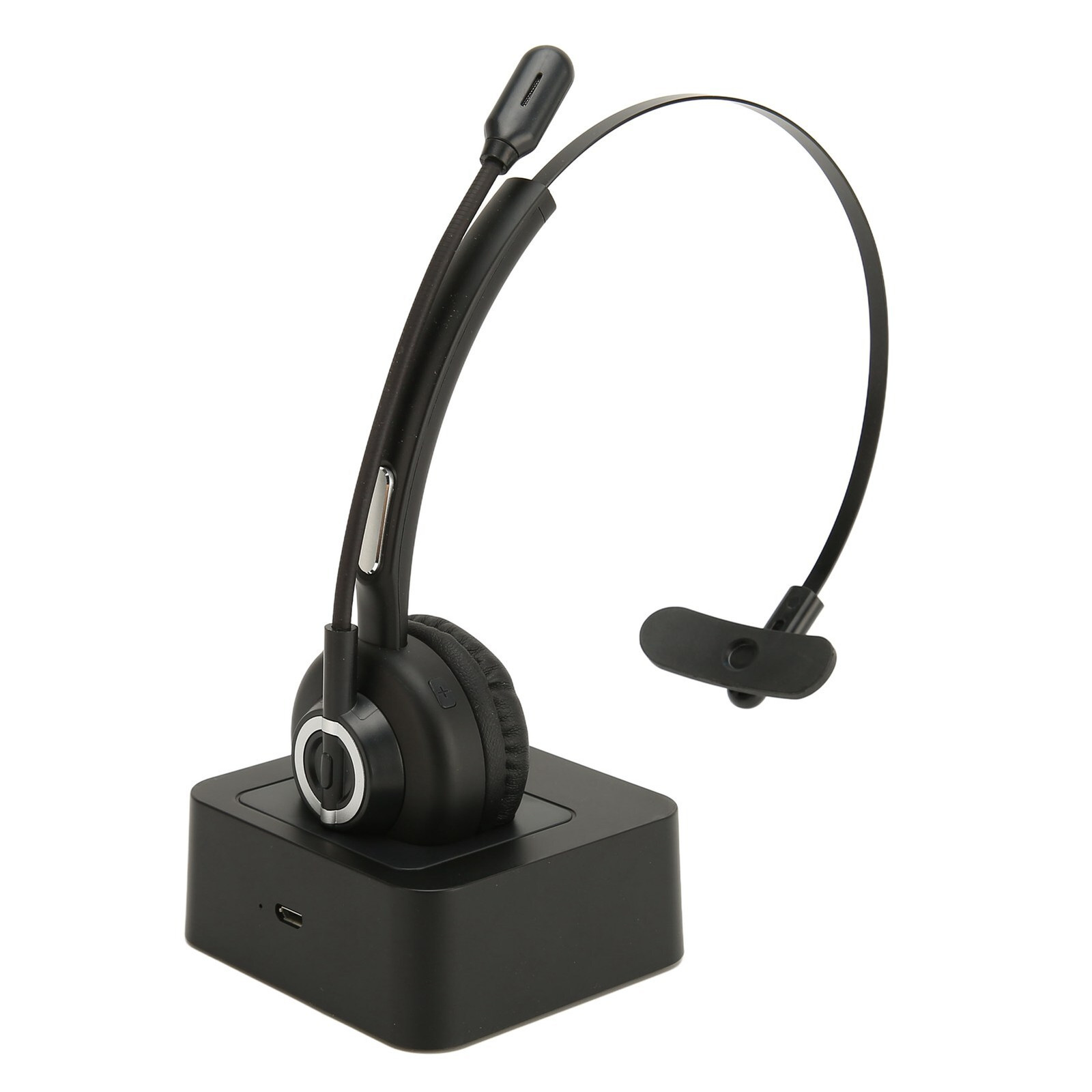 Cocosity Bluetooth-telefoonheadset met oplaadstation en draaibare microfoon voor zakelijk gebruik