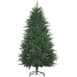 HOMCOM 180 cm Weihnachtsbaum Künstlich Naturgetreu Dichte Zweige Kunsttanne Grün