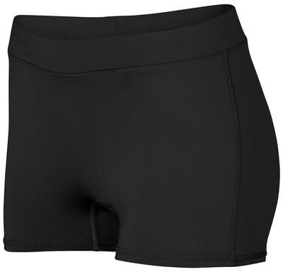 Augusta Sportswear 1233 Girls Dare Shorts in Black size Medium   Polyester/Spandex Blend