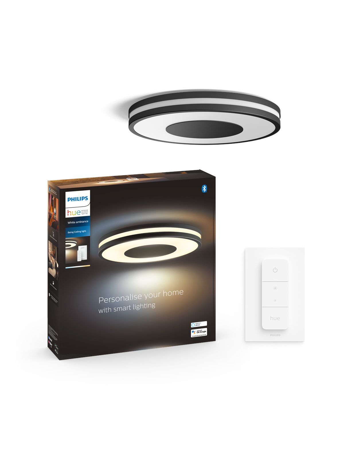 Philips Hue Being Plafond Ceiling Light - Black