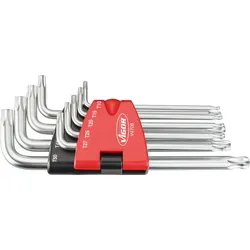 VIGOR TORX® Winkelschraubendreher Satz, V4708, Innen TORX® Profil, T10  T15  T20  T25  T27  T30
