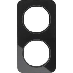 Berker 10122116 Rahmen 2fach R.1 Glas schw