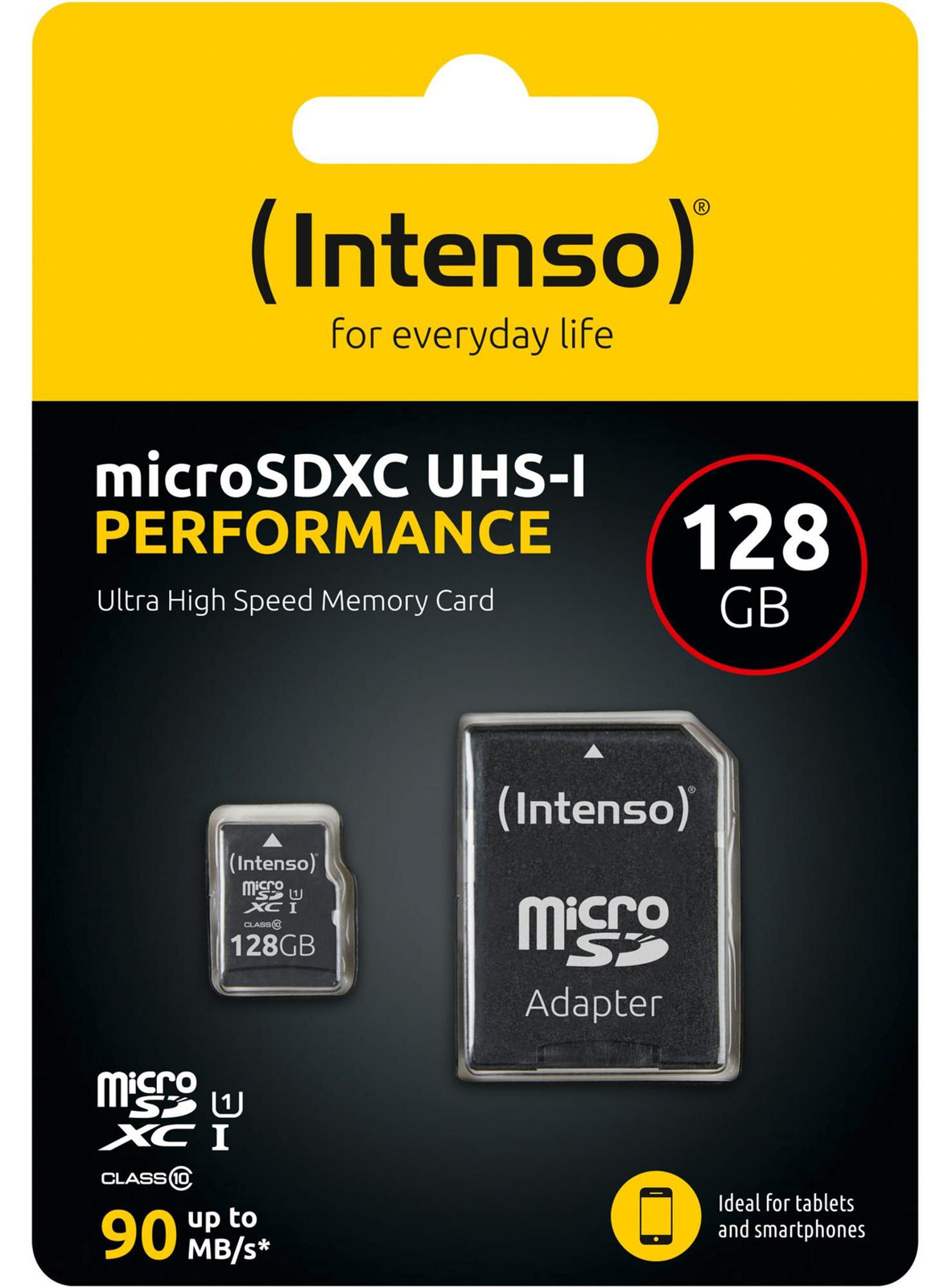 Intenso microSD UHS-I prestatiekaart, 128 GB