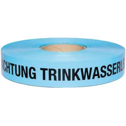 Trassenwarnband ''Achtung Trinkwasserleitung'' blau, L=250m