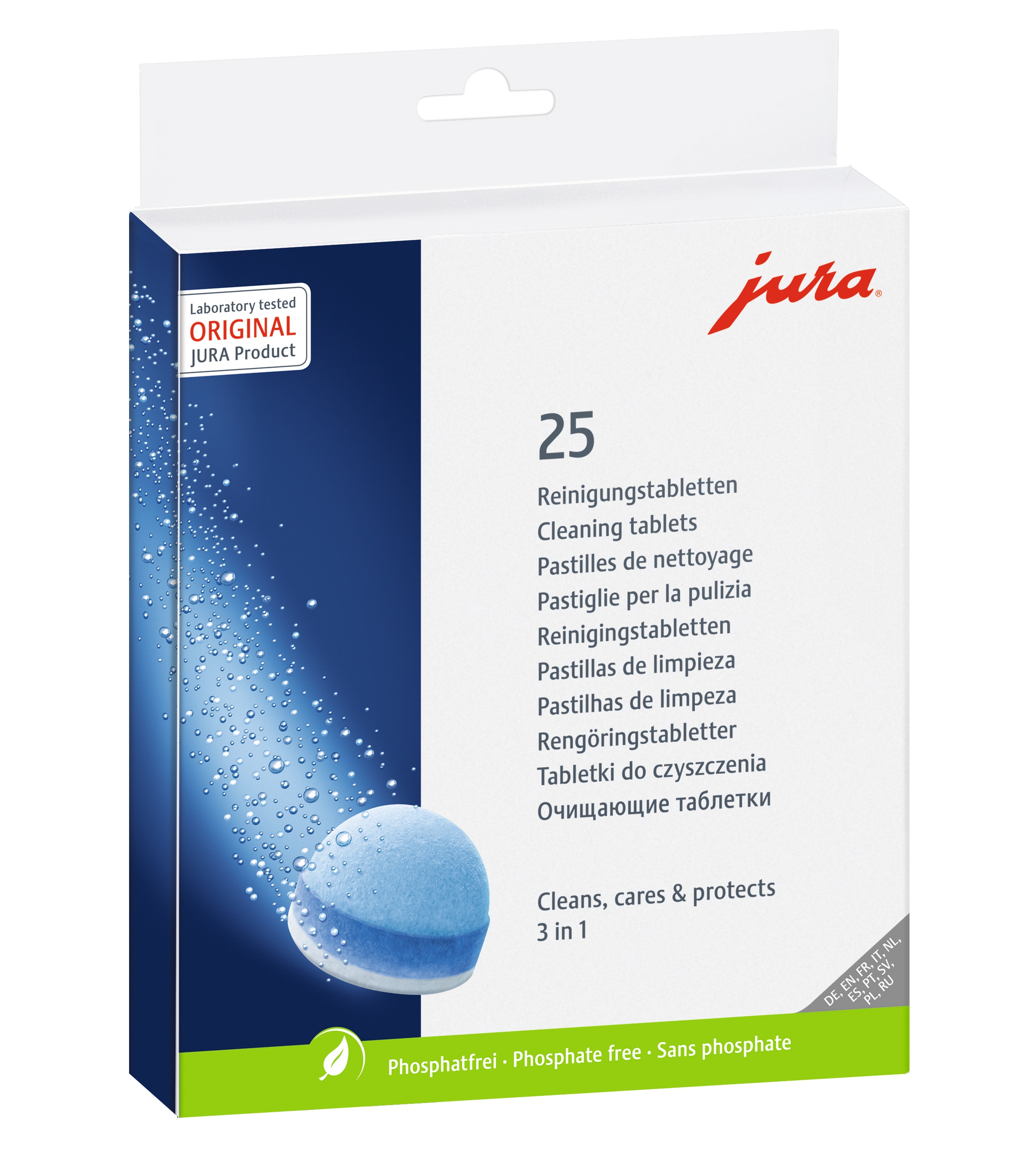 JURA 3-Phasen-Reinigungstabletten 25 Stück 25045