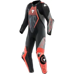 Dainese Audax D-Zip perforierte 1-Teiler Motorrad Lederkombi 56