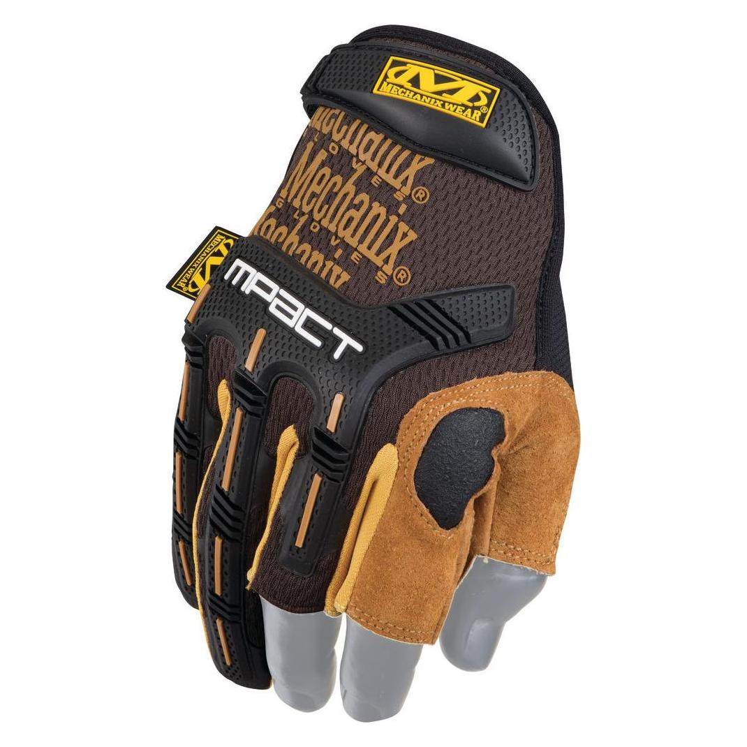 Mechanix Wear Mechanikerbekleidung Mechanikerbekleidung Handschuh Leder M-Pact Framer Schwarz-Coyote S (S) (LFR-75-008)