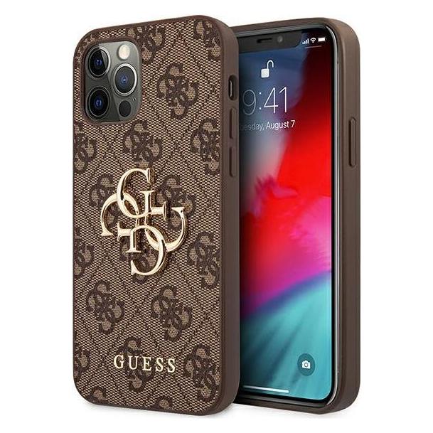 Guess Hard Cover 4G Big Metal Logo (Apple iPhone 12, Apple iPhone 12 Pro) (GUHCP12M4GMGBR)