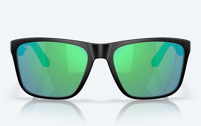 Costa Los Alijos-Matte Black-Green Mirror