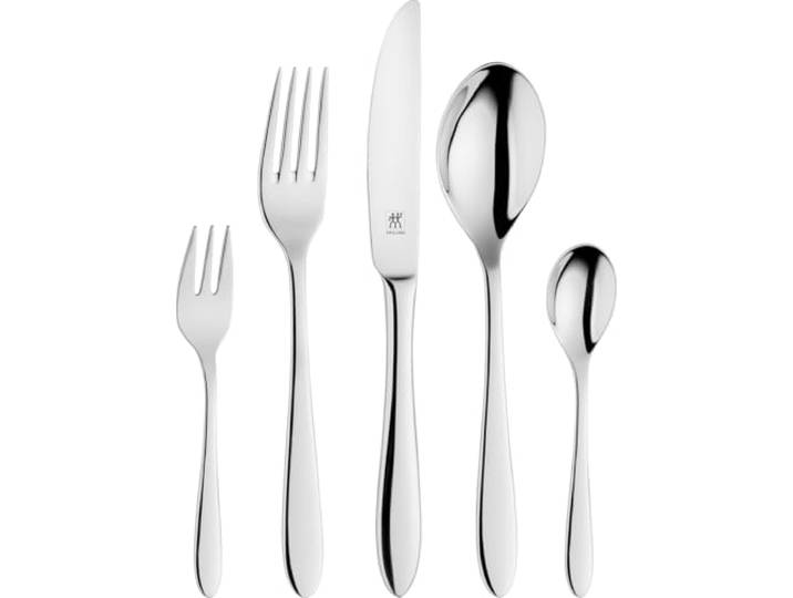 ZWILLING Style Besteck Set, 12 Personen, Rostfreier Edelstahl, Poliert 60-teilig, Spülmaschinengeeignet, Silber
