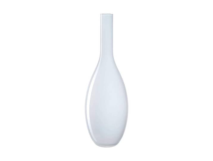 Dekovase LEONARDO Beauty , weiss (weiß), B:14cm H:39cm Ø:14cm, Glas, Vasen, Dekovase