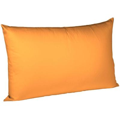 Kissenbezug FLEURESSE "Colours Mako Satin, 100% Baumwolle, mit Reißverschluss", gold (goldfarben), B:40cm L:60cm, Mako-Satin, Mako-Satin, Kissenbezüge, Kissenbezug, Mako Satin, glänzend, glatt, Premium Qualität
