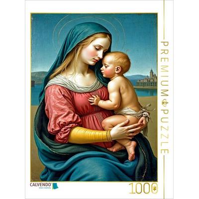 CALVENDO Puzzle Inspiriert von Raffael/Madonna Tempi (1508) | 1000 Teile Lege-Größe 64x48cm Foto-Puzzle für glückliche Stunden