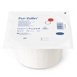 Pur-Zellin 4x5cm unsteril Rolle zu 500 Stück 1 St Tupfer