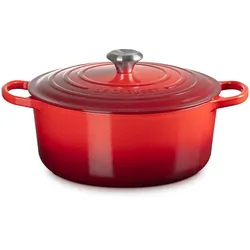 Le Creuset Runder Bräter Signature Ø 28cm - rot