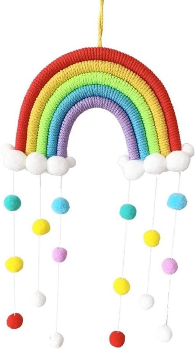 Handgeweven Macramé Wanddecoratie Rood