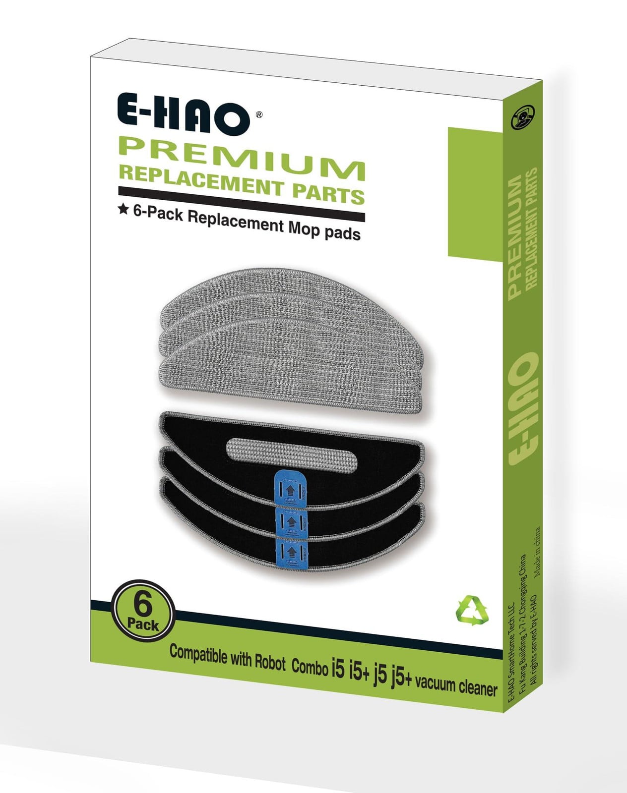 Dripio 6 stuks microvezel schoonmaakpads voor Roomba Combo i5/j5