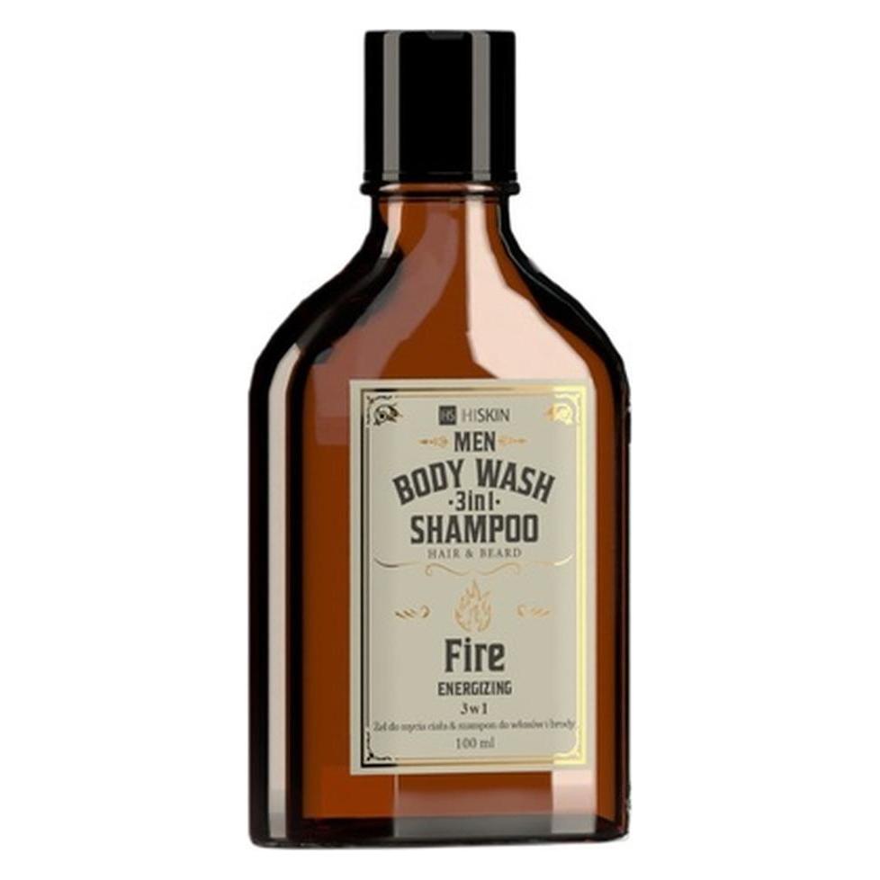 Hiskin Hiskinmen Whisky 3-In-1 Body Wash And Shampoo For Hair And Beard Fire - 100ml (100 ml) (46444223)
