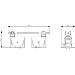 Siemens 3VA9088-0VM10 rückseitige Verriegelung 1 St., Passive Bauelemente, Mehrfarbig