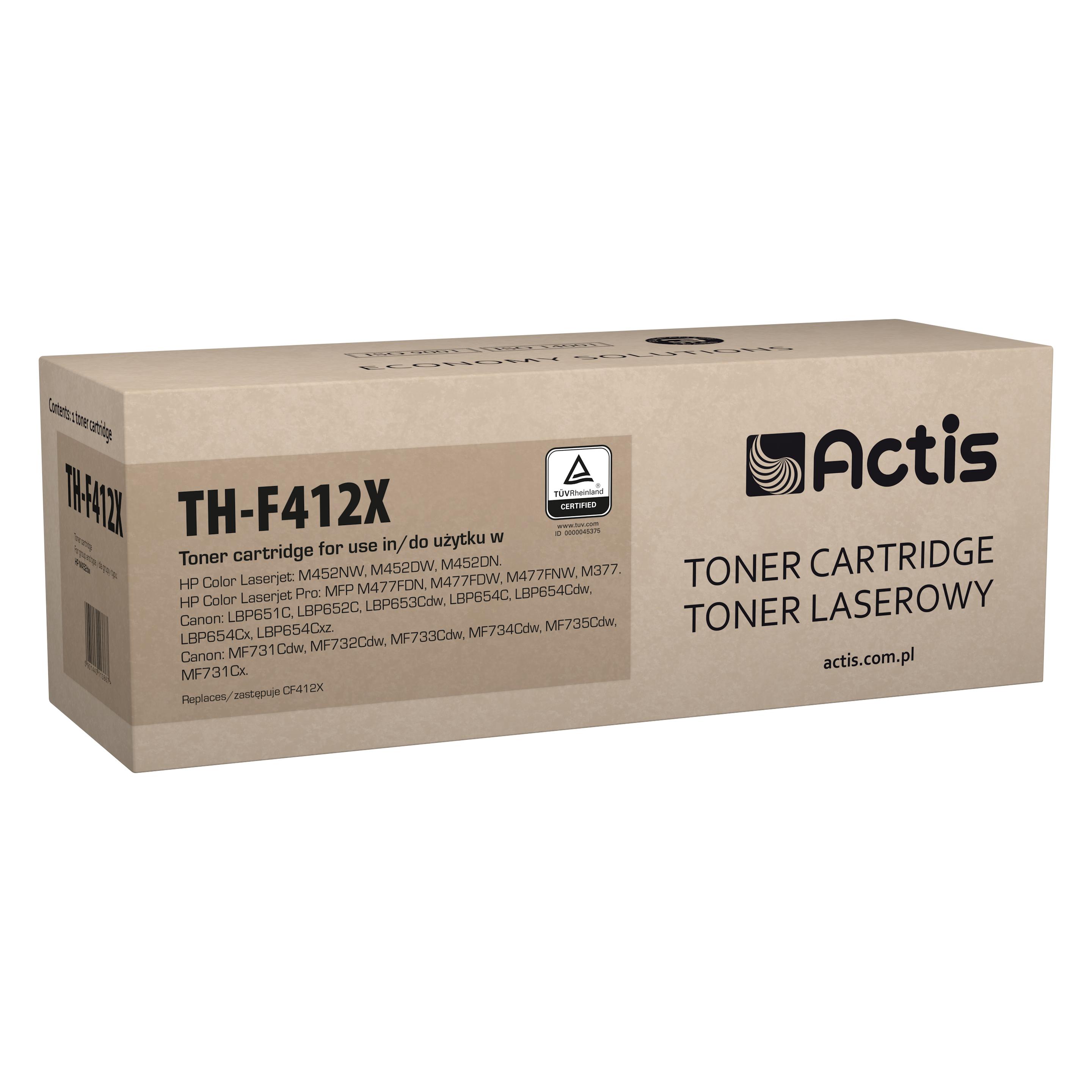 Factis TH-F412X toner replacement HP 410X CF412X Compatible page yield 5000 pages - Kom (Y) (TH-F412X)