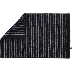 RHOMTUFT Badteppich LIN schwarz/natur 50 cm x 75 cm