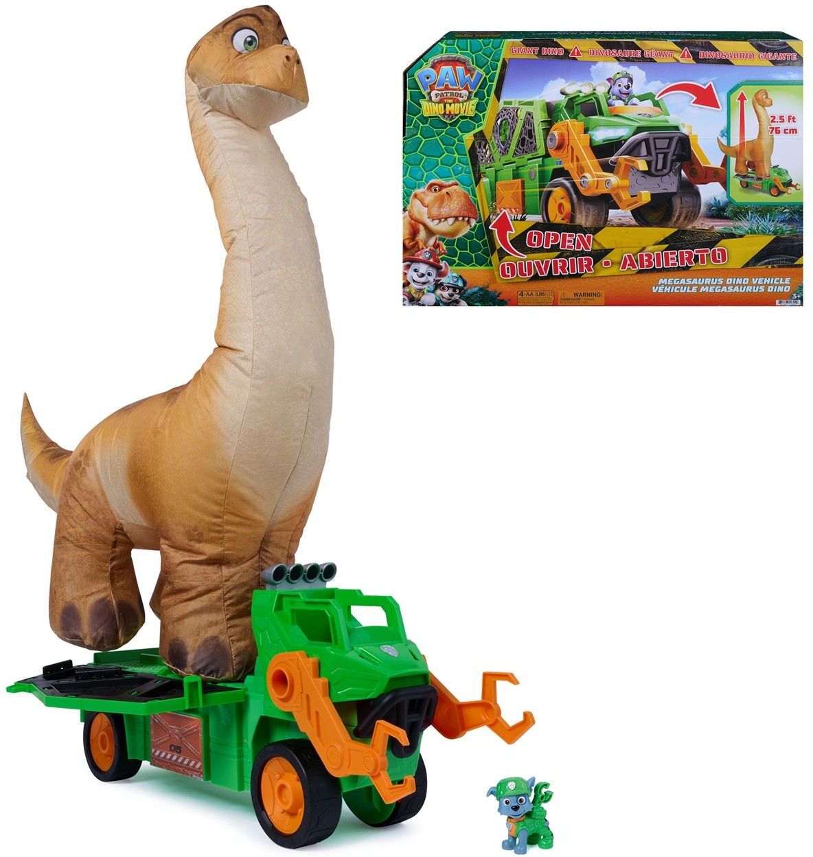 Spin Master Paw Patrol: The Dino Movie - Megasaurus Dino Vehicle (6075939)