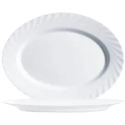 Arcoroc Platte oval »TRIANON White« 35 cm weiß