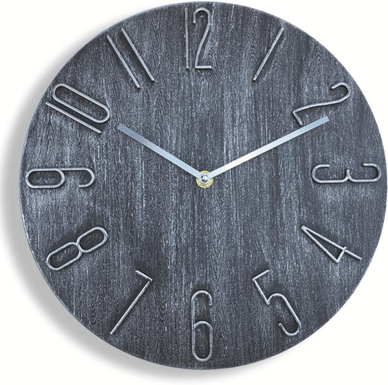 Inspired Deals Silent Frameless Wall Clock 12 Inch Minimalist Modern Quartz Clock Retro Silver