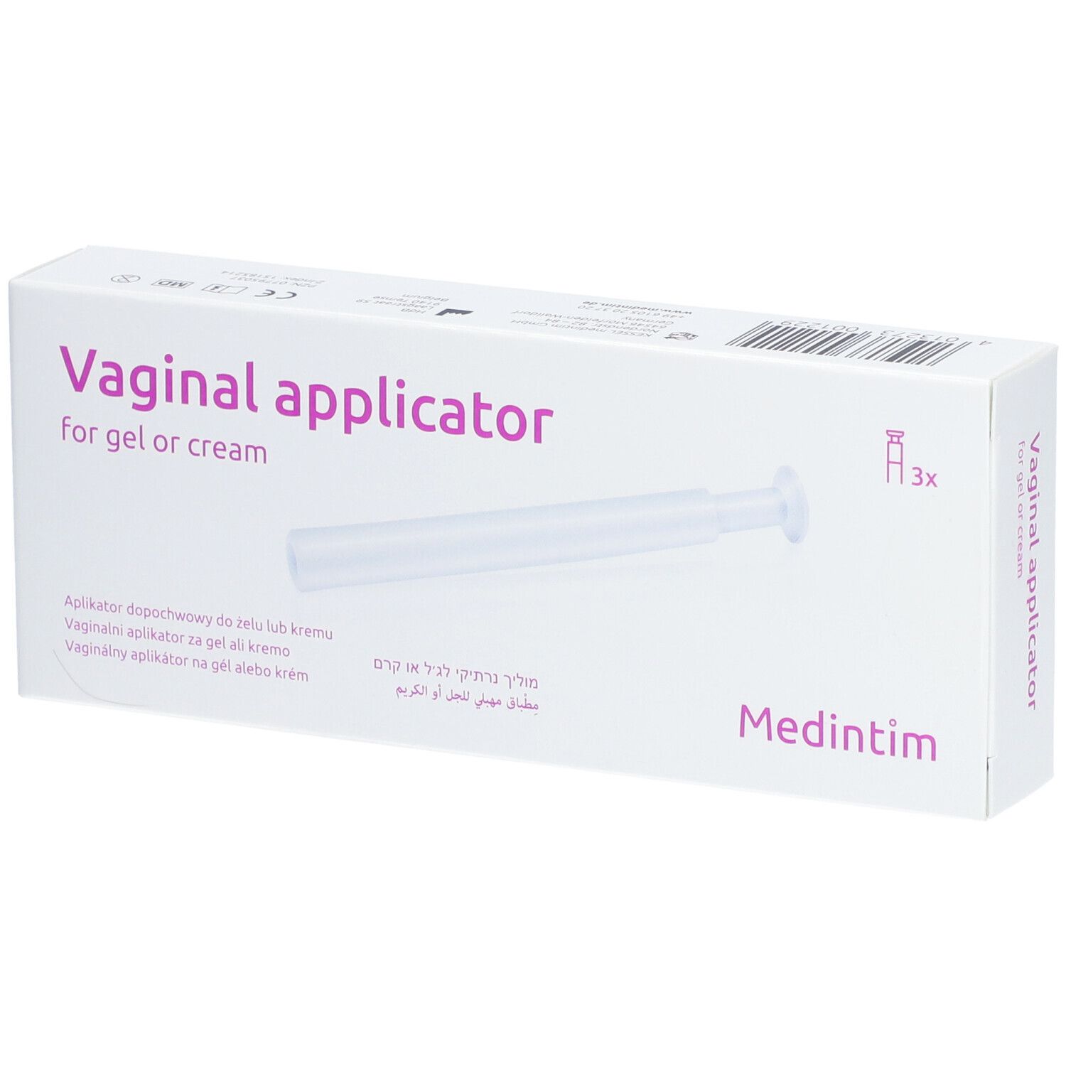 Vaginal Applikator für Gel/Creme 3 St Applikator(en)