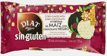 DIAT Rádisson GALETES DE MILHO C/ CHOCOLATE PRETO S/GLUTEN 125gr