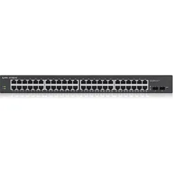 Zyxel GS1900-48 48-PORT GBE L2 SMART (48 Ports), Netzwerk Switch, Schwarz