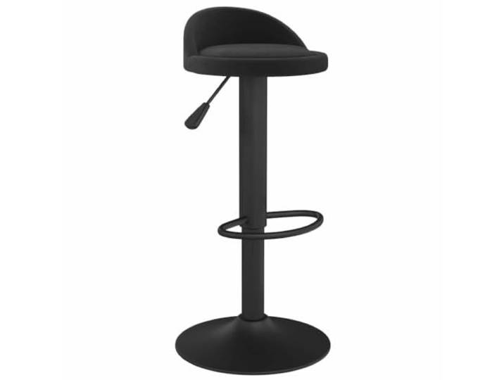 HBBMGYD Barhocker, Schwarz, Velours, verstellbar, drehbar, Stahl Weicher Samt, Stahlfuß, integrierte Fußstütze, Gasheben, 360° drehbar, 110 kg pro Sitz, Haus und Bar