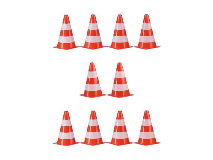 Relaxdays 20 x Warnkegel