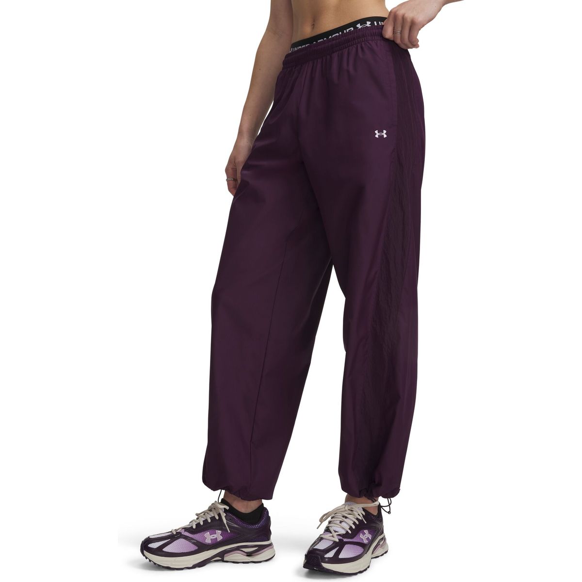 Under Armour Icon Woven Pant purple white (526) L 6013532-526-LG