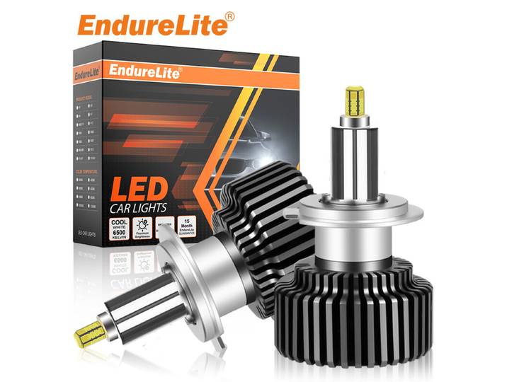 ENdureLite H8/H9/H11 ledlampen voor mistlampen en autokoplampen, 6000 K koelwitte ledlampen voor mistlampen, 1:1 ontwerp met koelventilator, aansluiten en gebruiken, verpakking van 2