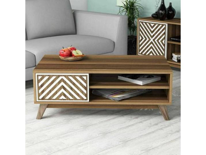 Dmora Couchtisch Markab 105x60x38.2h cm Braun 3 Fächer