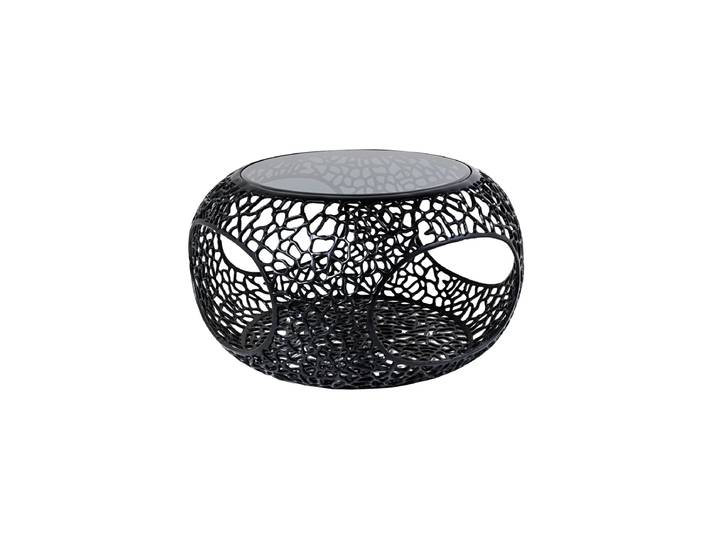 Design Couchtisch „Spin“ Ø 75 cm Schwarz Invicta Interiors
