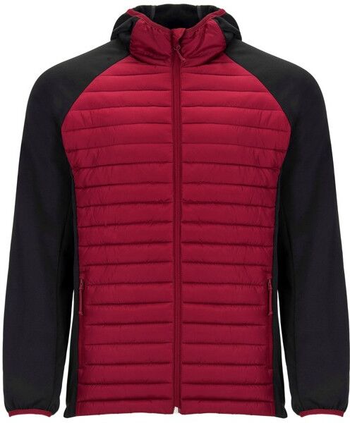 Veste personnalisée à capuche et manches raglan Minsk XXXL Rouge/Noir