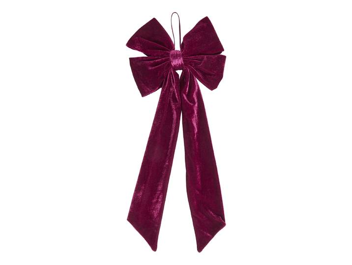 Noeud décoratif 2 x 55 x 25cm Rouge/Bordeaux