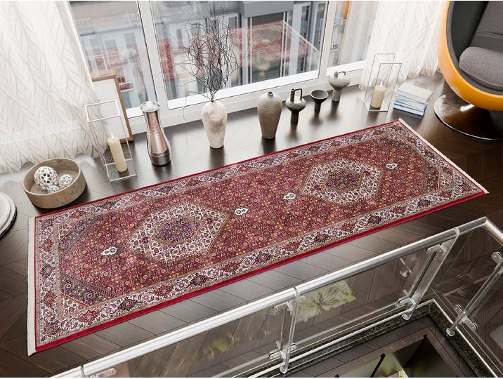 Läufer Caravansary 80 x 250cm Rot/Rot