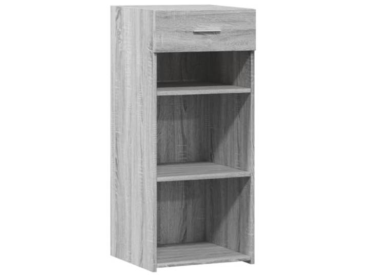 LASWWQMRF Sideboard Grau Sonoma 40x42,5x93 cm Holzwerkstoff Kommode Schlankes Design für Wohnzimmer und Flur: Kompaktes Möbelstück mit Schublade bietet reichlich Stauraum im Alltag.