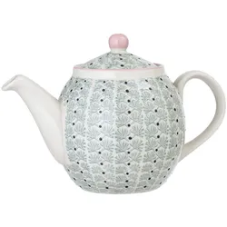 Bloomingville Maya Teekanne, Steingut, Ø 14 x H16 cm