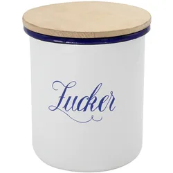 Dose "Zucker" Serie HUSUM emailliert, 1,6 Liter