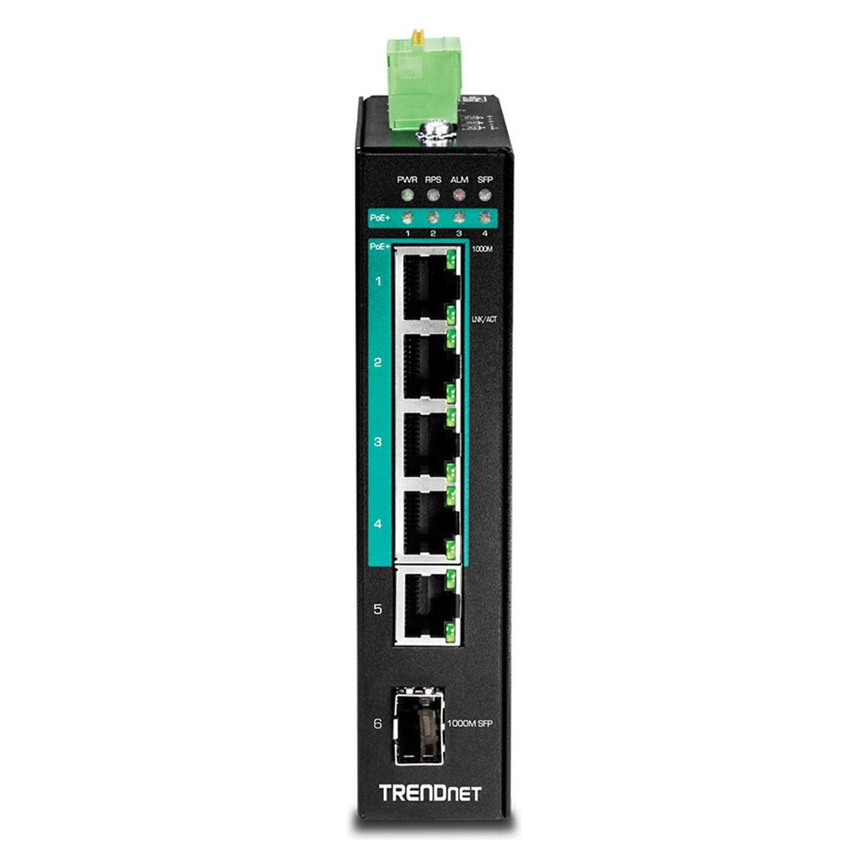 Trendnet TI-PG541 PoE+ Industrial Gigabit DIN-Rail (6 Ports) (TI-PG541)