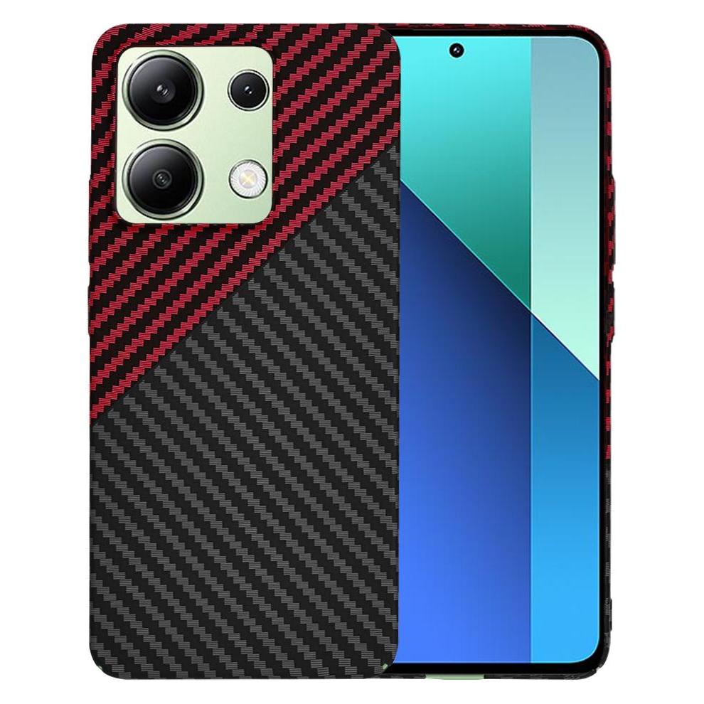 Techsuit - Carbonite FiberShell - Xiaomi Redmi Note 13 4G - Red Vortex (Xiaomi Redmi Note 13 4G) (56357409)