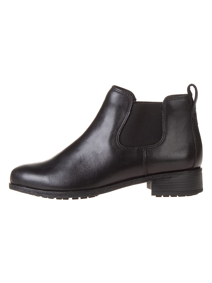Clarks Leder-Chelsea-Boots "Havisham Top" in Schwarz - 39,5