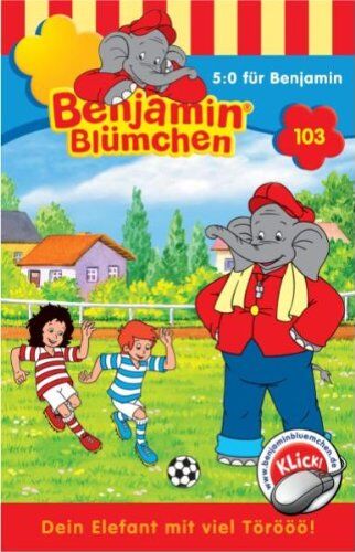 Benjamin Blümchen - Benjamin Blümchen 103. 5:0 für Benjamin. Cassette [Musikkassette] - Preis vom 09.10.2026 07:28:09 h
